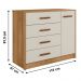 Comoda Perola 1P 4G Nature Off White PLLA