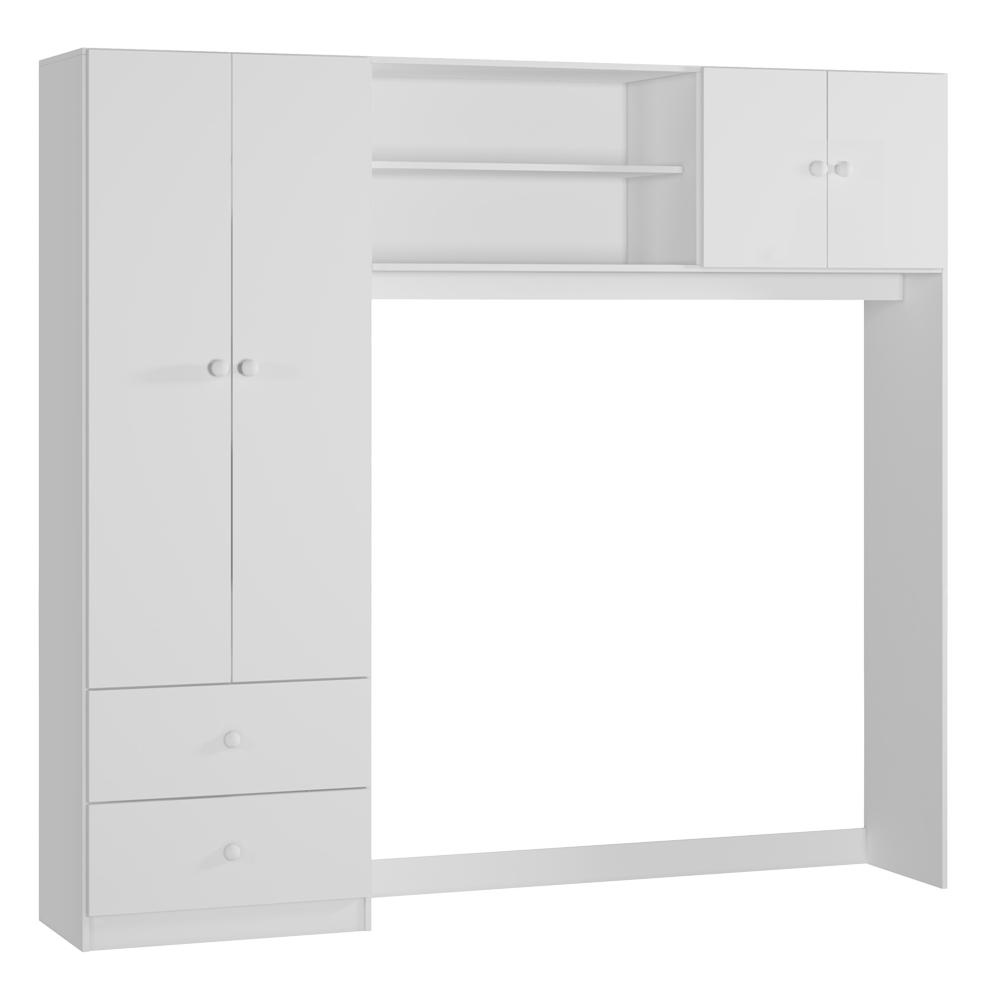 Conjugado Infantil 4 Portas 200 cm 9250 Branco PLLA