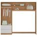 Conjugado Infantil 4 Portas 200 cm 9250 Nature Branco PLLA