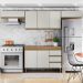 Cozinha Modulada 7 Portas 3 Gavetas 269cm Nature Off White PLLA