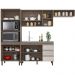 Cozinha Modulada 8 Portas 259cm 5550 Malbec Avela PLLA