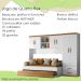 Dormitorio Infantil 3 Peças Flex 990180 Branco Nature PLLA