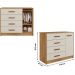 Dormitorio Infantil Completo 3 Peças 99210 Nature Off White PLLA
