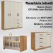 Dormitorio Infantil Completo 3 Peças 99210 Nature Off White PLLA