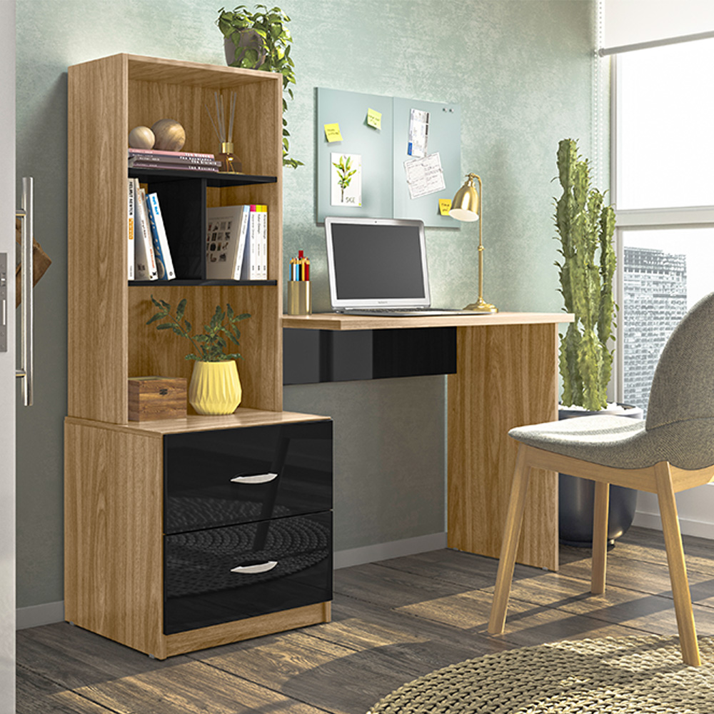 Escrivaninha Cristal Nature Preto PLLA