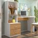Escrivaninha Multifuncional 2 Gavetas 138cm Branco Nature PLLA
