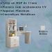 Escrivaninha Multifuncional 2 Gavetas 138cm Branco PLLA