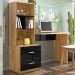 Escrivaninha Multifuncional 2 Gavetas 138cm Preto Nature PLLA