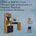 Escrivaninha Multifuncional 2 Gavetas 138cm Preto Nature PLLA