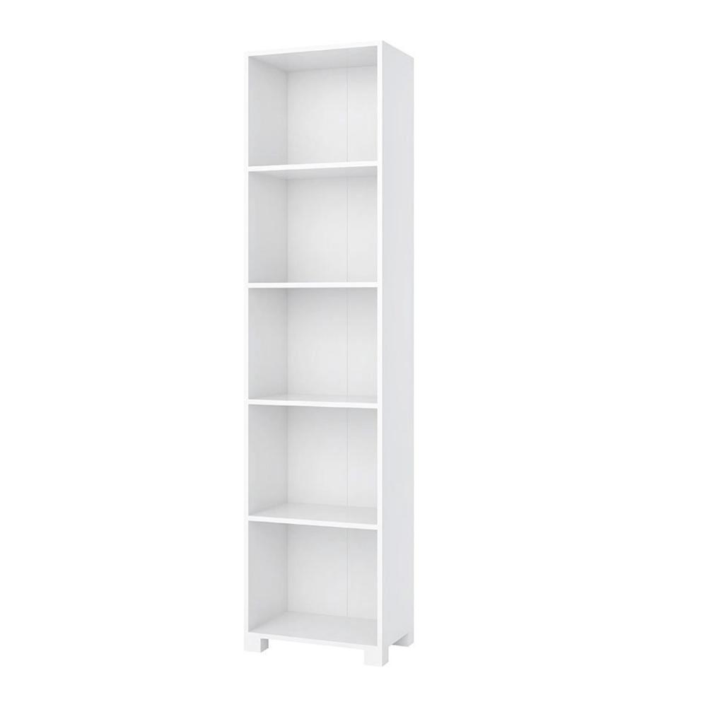 Livreiro Organizador 4 Prateleiras Branco Antares Kasa Sofá