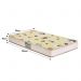 Berço Mini Cama Encanto Nature/Branco com Colchão Supreme - Peternella Móveis