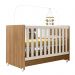 Berço Mini Cama Encanto Nature/Off White com Colchão Baby Physical - Peternella Móveis