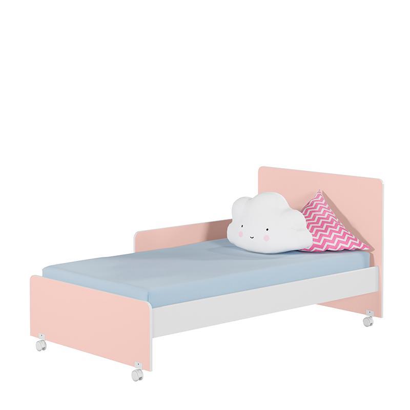 Berço Mini Cama Encanto Rosê/Branco com Colchão Baby Physical - Peternella Móveis 