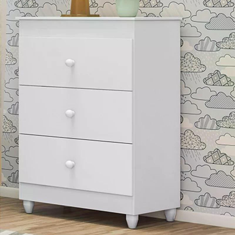 Cômoda Ternura 3 Gavetas - Branco - Peternella Móveis