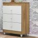 Cômoda Ternura 3 Gavetas - Nature/Branco - Peternella Móveis