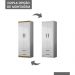 Guarda Roupa Infantil Ônix 2 Portas e 2 Gavetas Flex Nature/Branco - Peternella Móveis