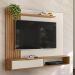 Painel Suspenso Berlim Nature/Off White para TV até 65” - Peternella Móveis