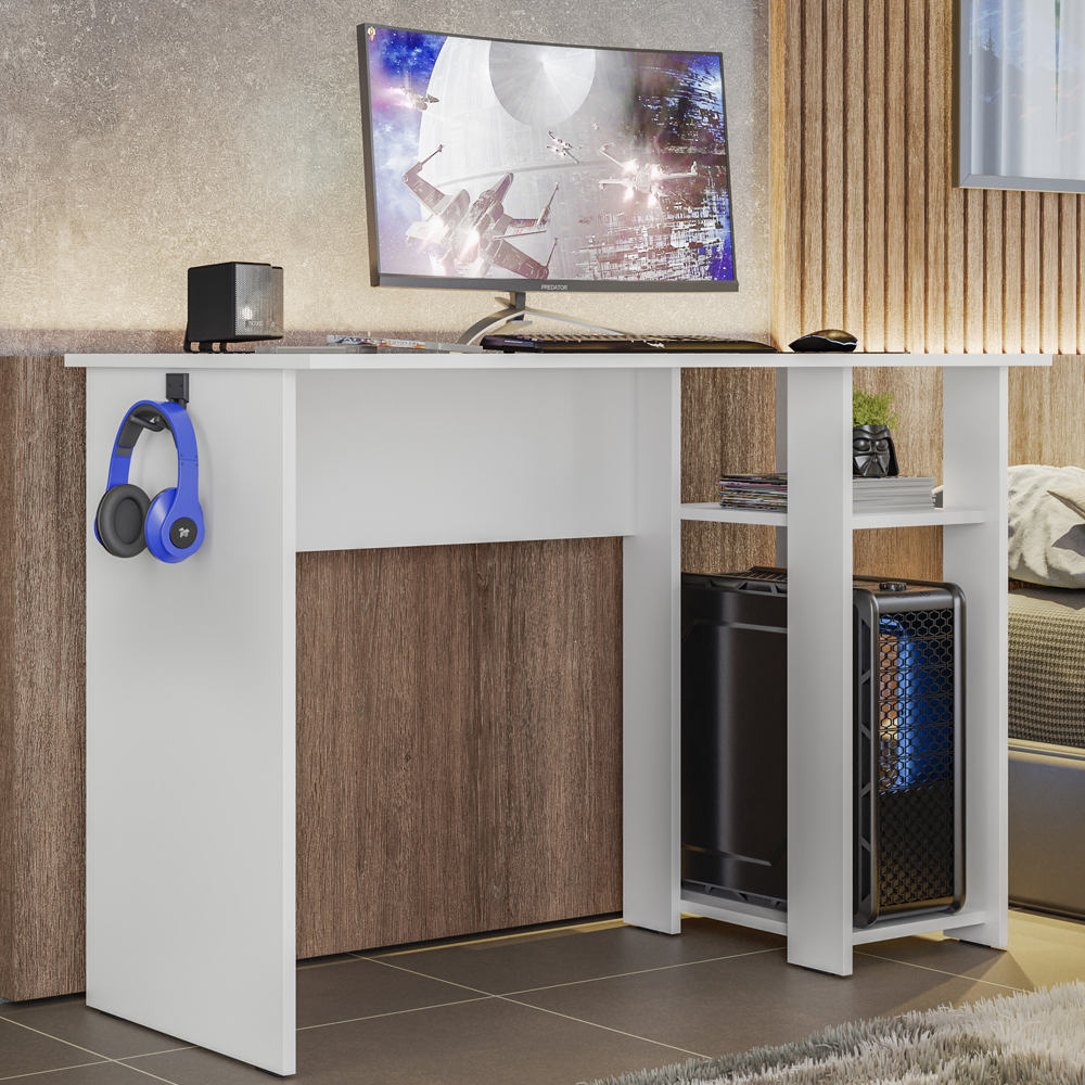 Mesa Gamer Para Computador 5050 Branco PLLA