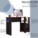 Mesa Gamer Para Computador 5050 Preto Vermelho PLLA