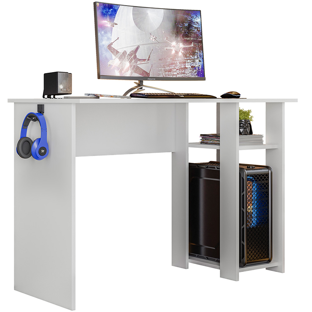 Mesa Gamer Slim Branco PLLA