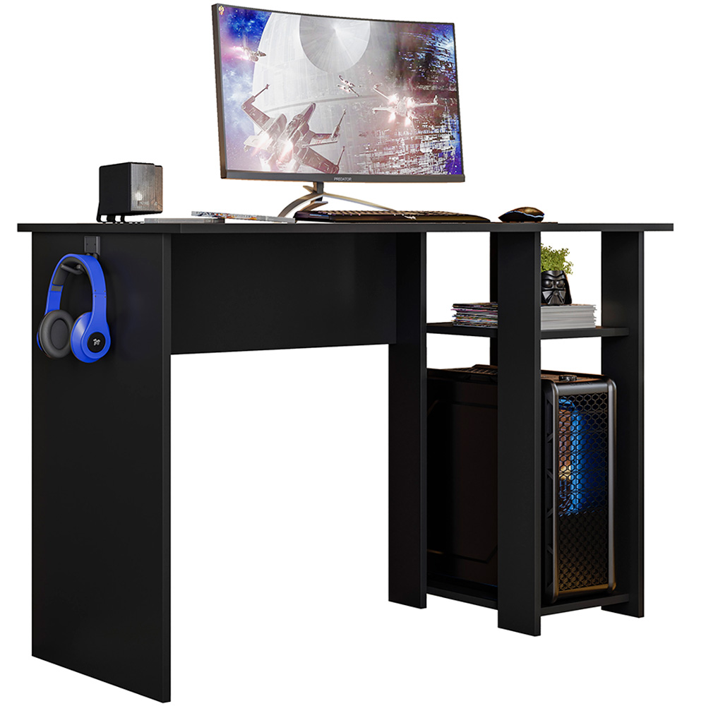 Mesa Gamer Slim Preto Fosco Texturizado PLLA