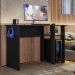 Mesa Gamer Slim Preto Fosco Texturizado PLLA