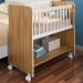 Mini Berço Com Rodizios 3050 Nature Branco PLLA