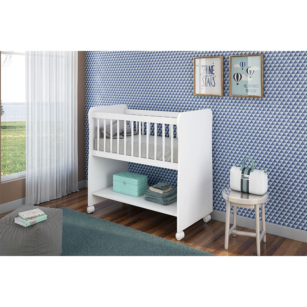 Mini Berço Móises Rubi com Colchão Peternella Branco - SSX Multicoisas