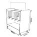 Mini Berço Móises Rubi com Colchão Peternella Nature/Branco - SSX Multicoisas