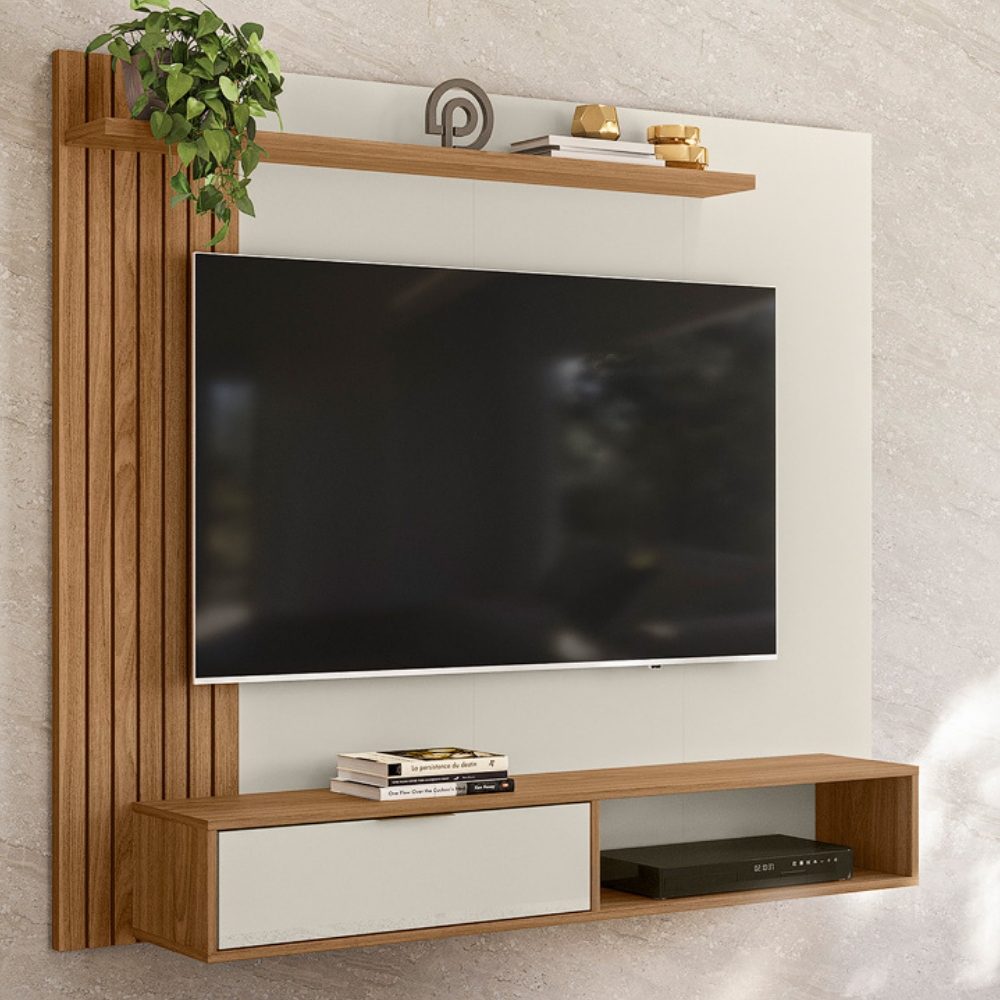 Painel Suspenso Para TV 65 Polegadas 5450 Nature Off White PLLA