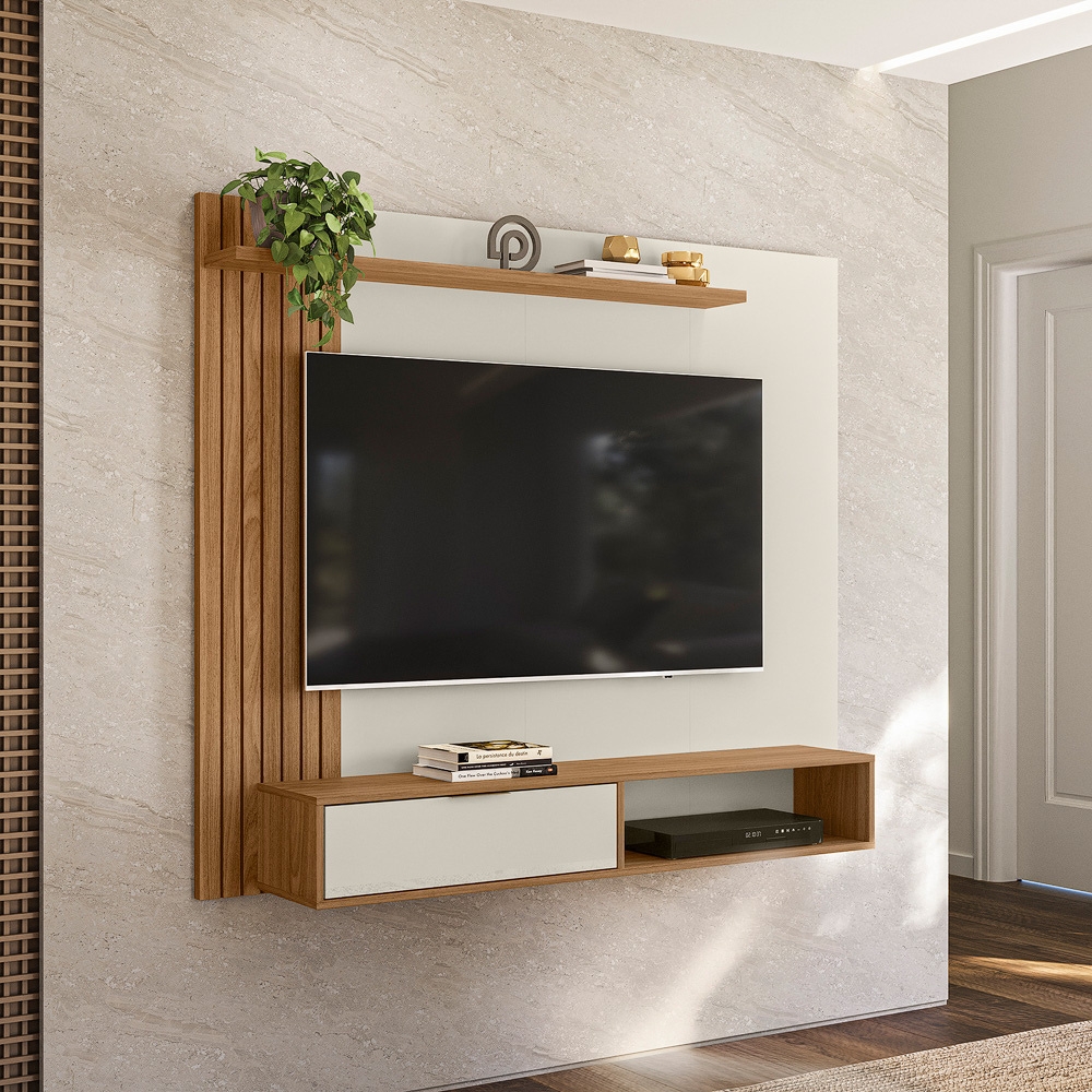 Painel Suspenso Para TV 65 Polegadas 5450 Nature Off White PLLA