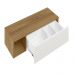 Penteadeira Suspensa Joy  Com Espelho Nature Off White PLLA