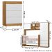 Quarto Infantil Completo 3 Peças 990160 Nature Branco PLLA