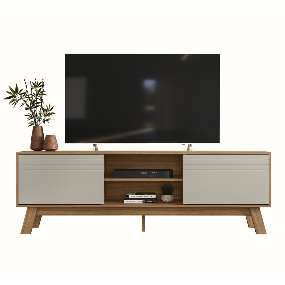 Rack Bancada Para TV 70 Polegadas 5850 Nature Off White PLLA