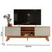 Rack Bancada Para TV 70 Polegadas 5850 Nature Off White PLLA