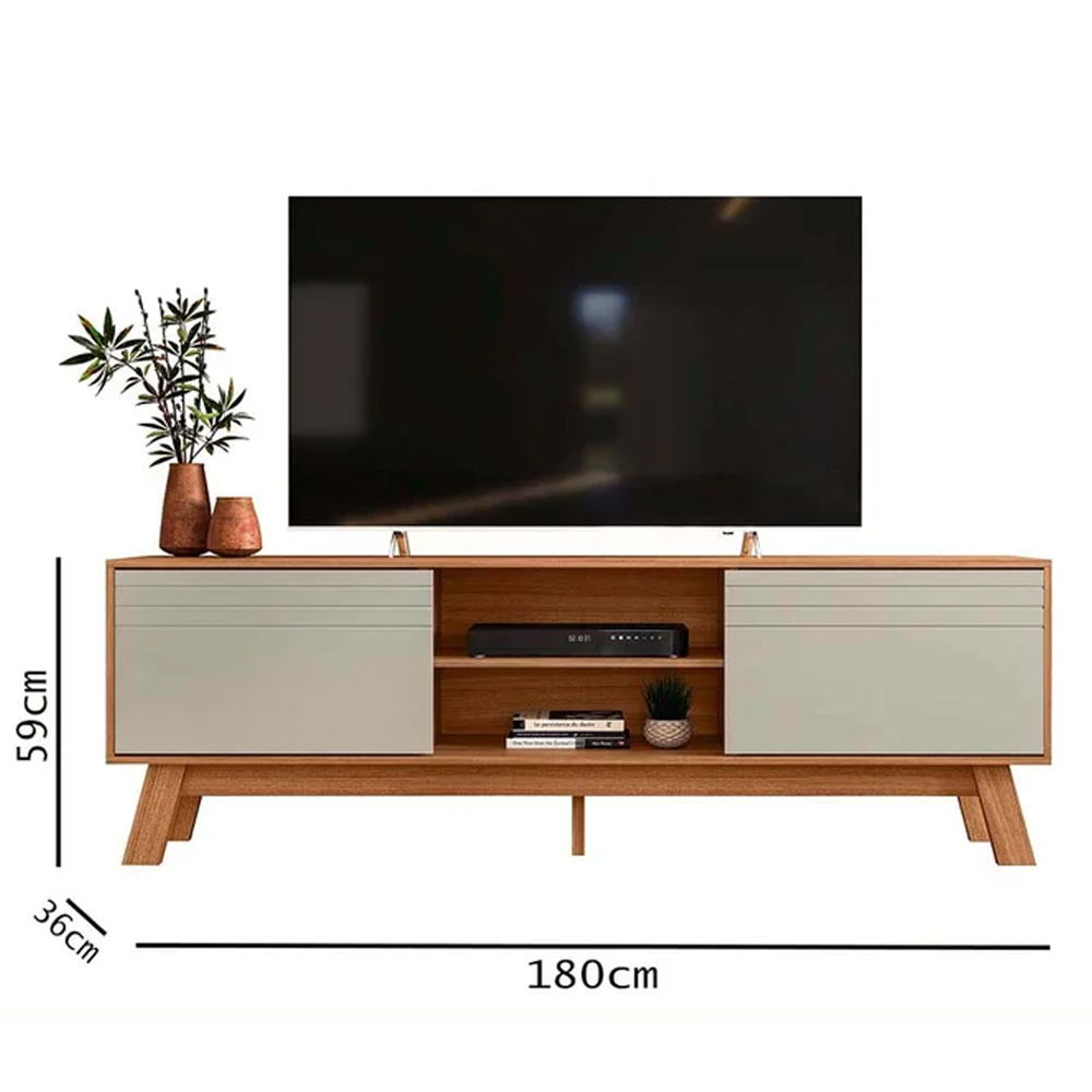 Rack Bancada Para TV 70 Polegadas 5850 Nature Off White PLLA