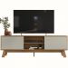 Rack Bancada Para TVs ate 70" Dubai Nature Off White PLLA