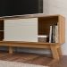 Rack Bancada Para TVs ate 70" Dubai Nature Off White PLLA