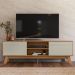 Rack Bancada Para TVs ate 70" Dubai Nature Off White PLLA