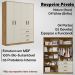 Roupeiro Infantil 9600 04 Portas 03 Gavetas Nature Off White PLLA