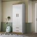 Roupeiro Infantil Flex 2 Portas 2 Gavetas 9100 Branco Nature PLLA