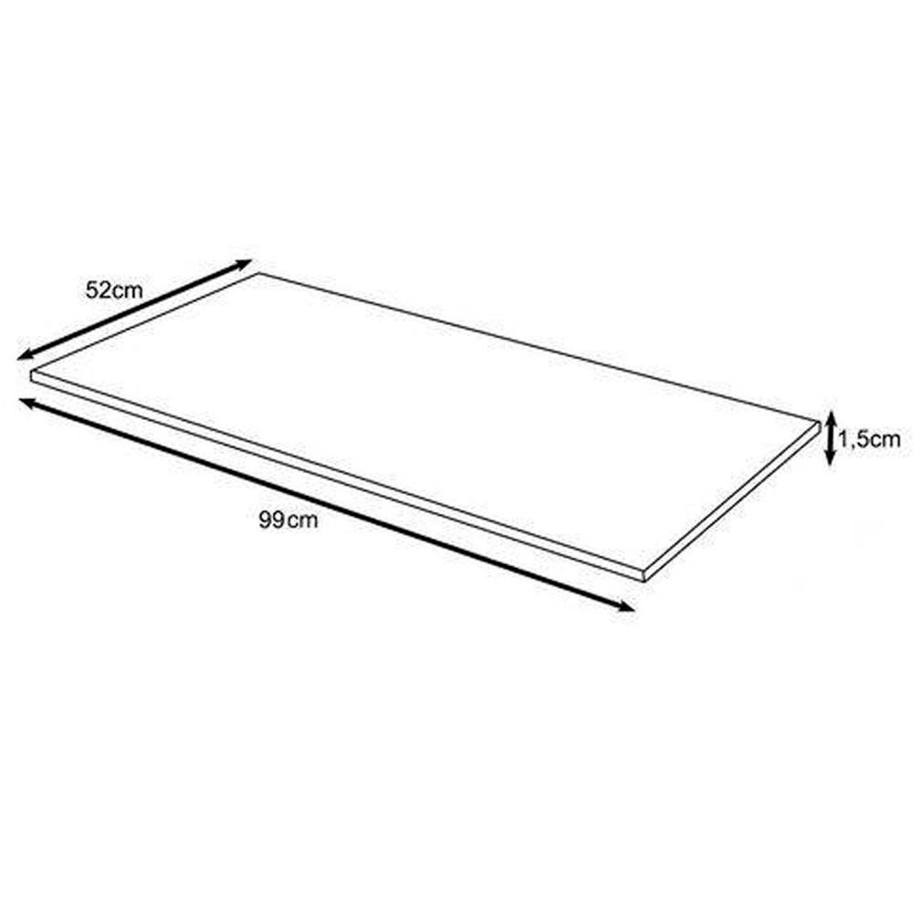 Tampo Para Balcao 99 cm 1010 Malbec PLLA
