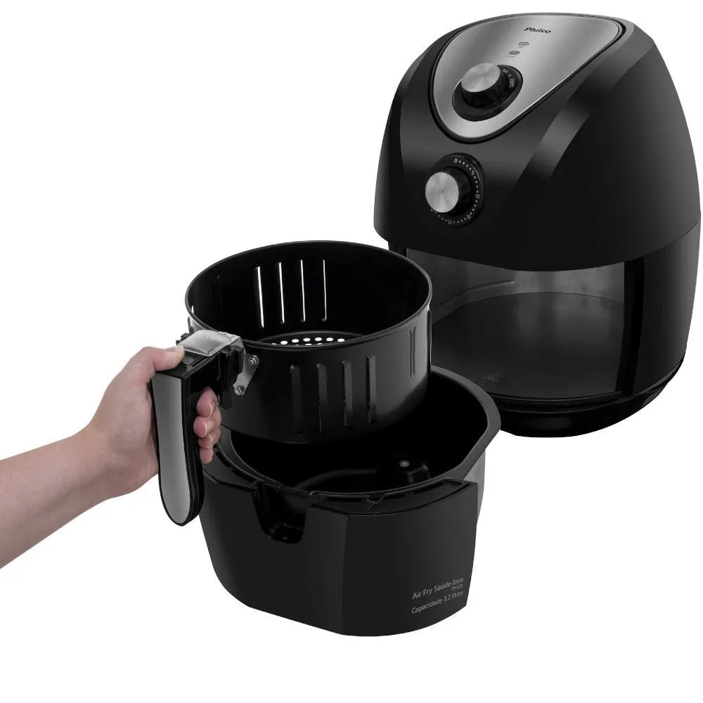 Fritadeira Elétrica Philco Air Fryer Saúde 1400W 3,2L sem Óleo 220V