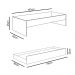 Bicama Solteiro Cama Auxiliar 100% MDP Chiara Off White/Carvalho - Phoenix