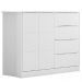 Cômoda Infantil 2 Portas e 4 Gavetas Eloá Branco - Phoenix
