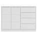 Cômoda Infantil 2 Portas e 4 Gavetas Pérola Branco - Phoenix