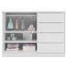 Cômoda Infantil 2 Portas e 4 Gavetas Pérola Branco - Phoenix