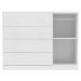 Cômoda Infantil Helena 01 Porta e 04 Gavetas Branco - Phoenix Baby