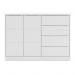 Cômoda Infantil Pérola com 2 Portas e 4 Gavetas Branco - Phoenix Baby