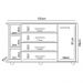 Cômoda Infantil com Cantoneira e 4 Gavetas 100% MDF New Lorena Off White - Phoenix